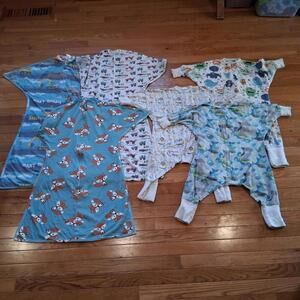 Lot Of 6 Sleepers 12-24 Months Boys Flying Squirrel Zipadeezip Sleeping Baby